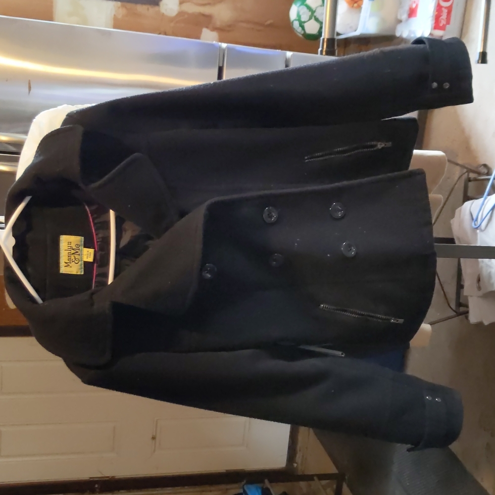 Hooded peacoat
